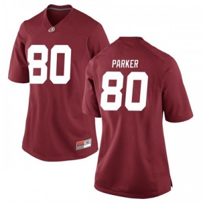 Women's Alabama Crimson Tide #80 Michael Parker Crimson Replica NCAA College Football Jersey 2403HPYW1